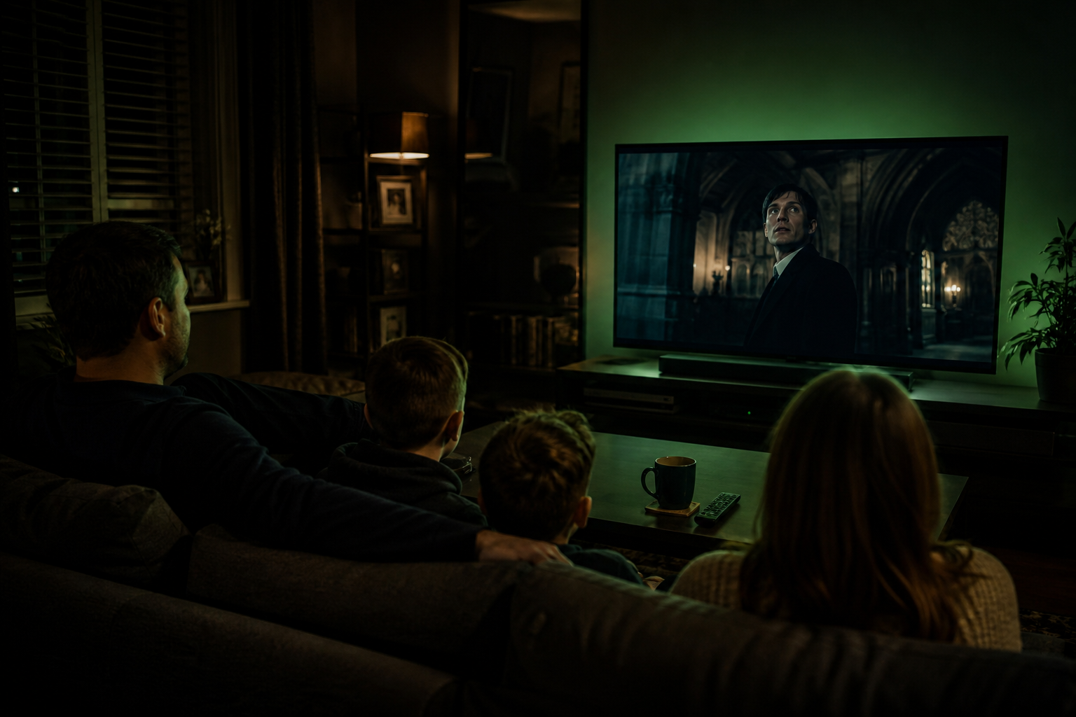 British IPTV UK - family watching British channels at home on streaming box